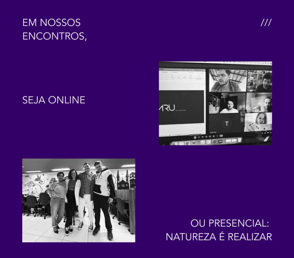 Time agência KARU, online ou presencial